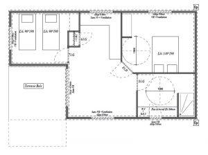 plan chalet pmr 2 chambres 4 personnes